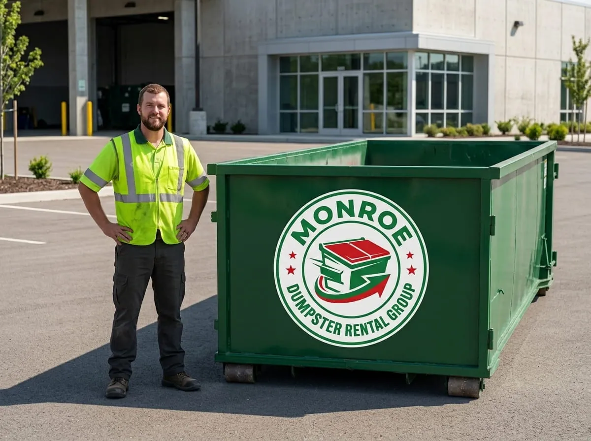 Range of dumpster sizes from Monroe Dumpster Rental Group in Monroe, NC